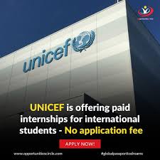 Fully Funded Internship by UNICEF 2025