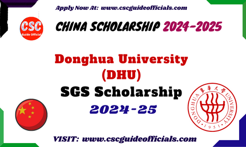 Donghua University SGS Scholarships 2025 in China (Fully Funded)