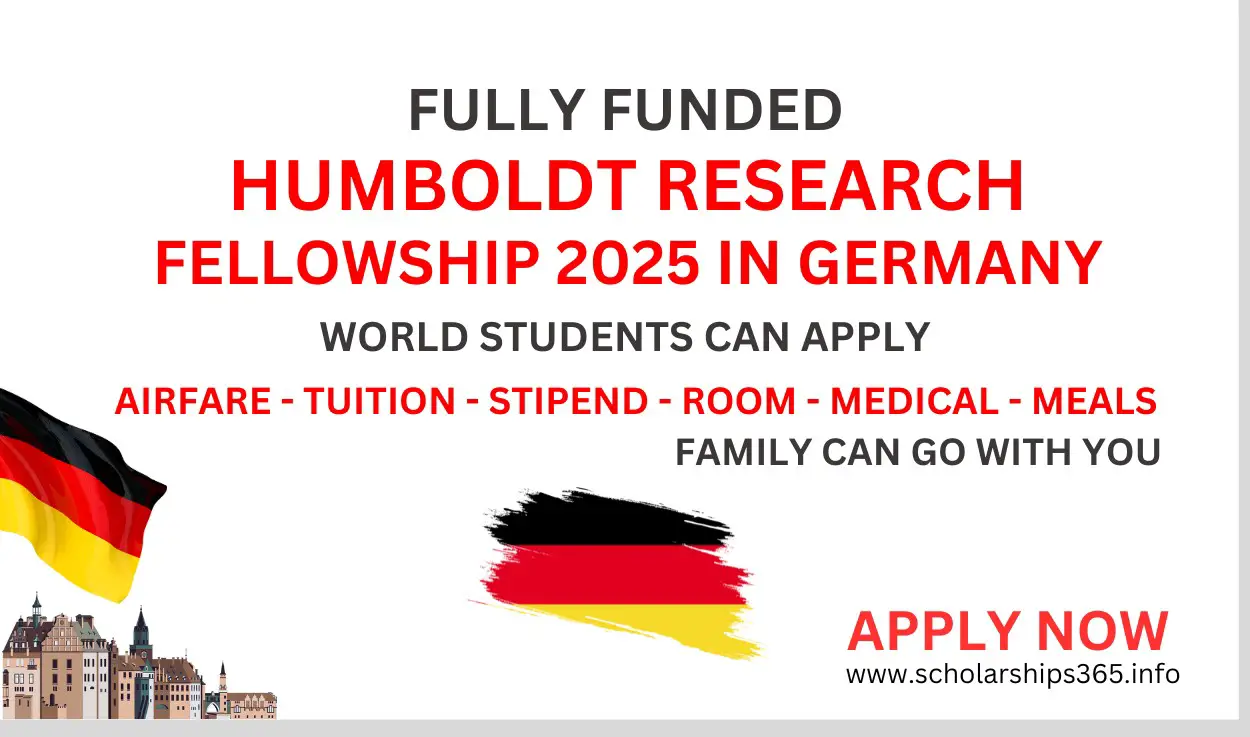 Humboldt Research Fellowship 2025 in Germany (Fully Funded)